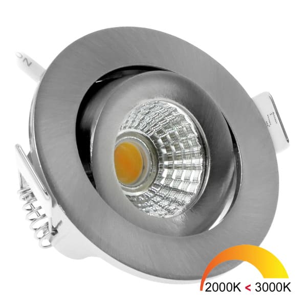 ECODIM - EcoDim ED-10059 LED-Spot 5W WarmDim Rund Nickel IP54
