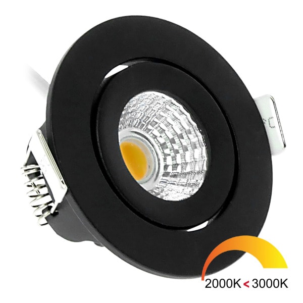 ECODIM - EcoDim ED-10060 LED Spot 5W WarmDim Rund Schwarz IP54