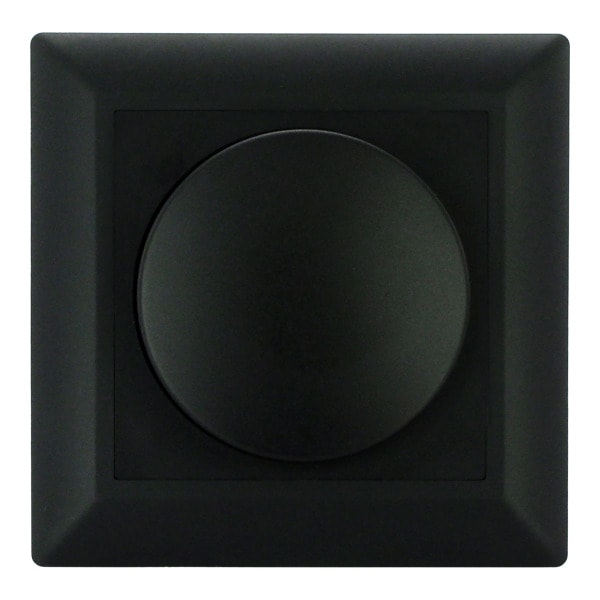 ECODIM - EcoDim ED-10002B Rahmen+Abdeckung+Knopf Schwarz
