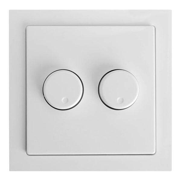 ECODIM - EcoDim ED-10073 Rahmen+Abdeckung+Tasten (Duo) BJ FutureLinear WH