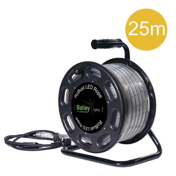 BAILEY - RoBust LED Rope Plus 25M 12W/m 1200lm/m 6500K IP65 on Reel
