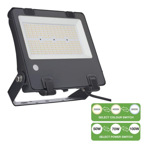 BAILEY - LED Flutlicht Switch 50W-100W 7000-14000lm 3000K-6500K
