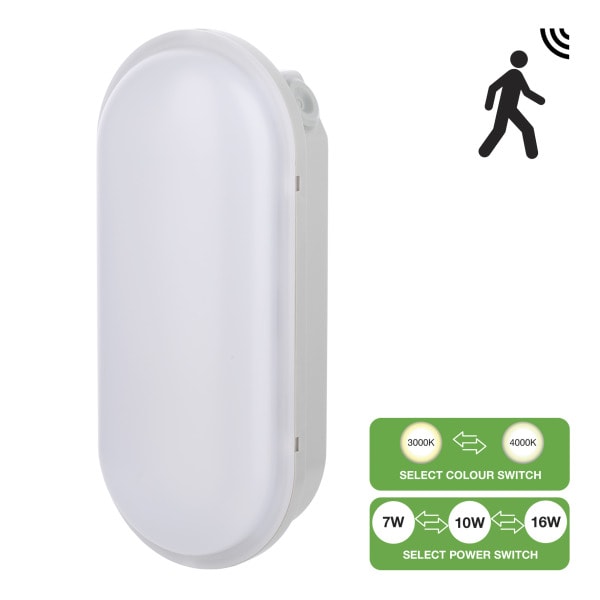 BAILEY - LED Ovalleuchte Switch Sensor 7W-10W-16W 570-1500lm 830-840