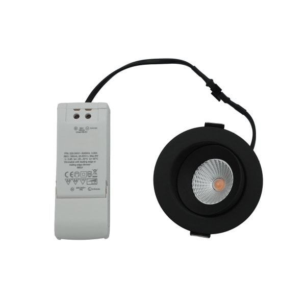 BAILEY - LED Spot Flex 8W 580lm 927 38° Schwarz IP44 Ra98 DIM