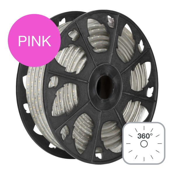 BAILEY - RoBust LED Lichtschlauch 360° 25M 5W/m Rosa IP65