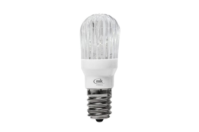 MK ILLUMINATION - LED Prisma Bulb E14, 5 weiße flash LEDs, 12V, 0,5W