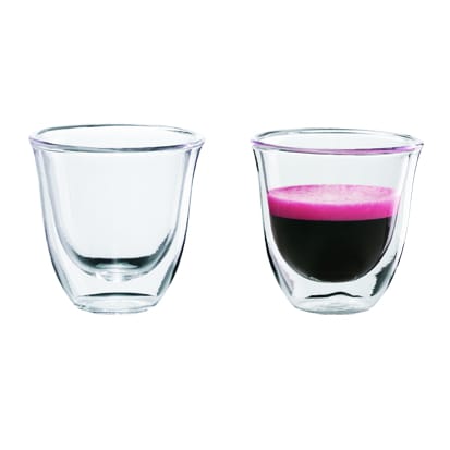 DELONGHI - Doppelwandiges Thermoglas Espresso, 2er Set