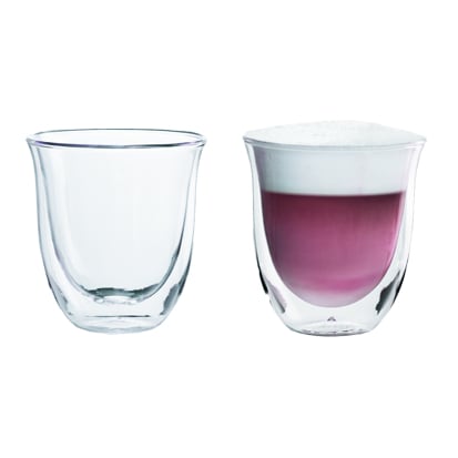 DELONGHI - Doppelwandiges Thermoglas Cappuccino, 2er Set