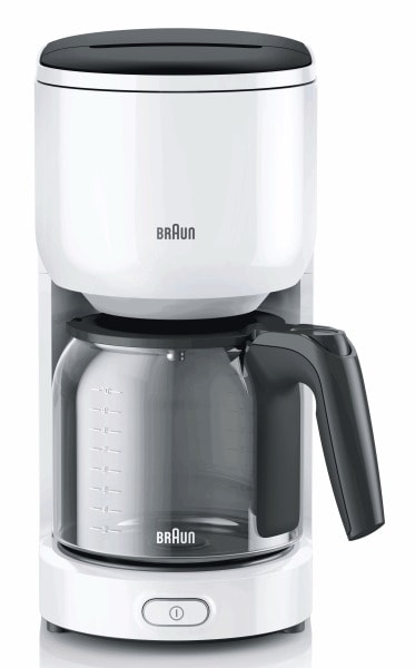 BRAUN HH - Kaffeeautomat,10T,1000W,Glaskanne,weiss