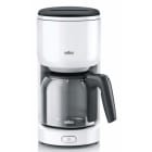 BRAUN HH - Kaffeeautomat,10T,1000W,Glaskanne,weiss