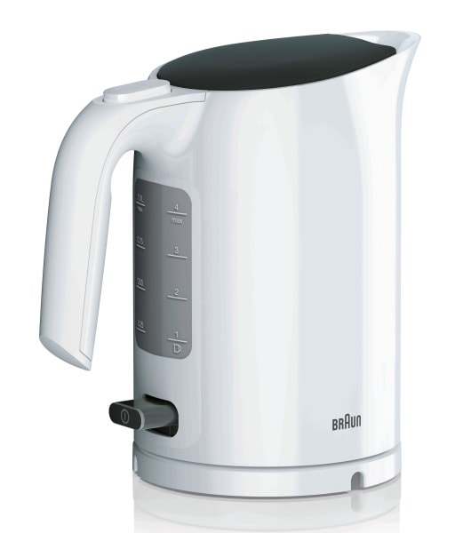 BRAUN HH - Wasserkocher,2200W,1L,kabellos,weiss