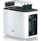 BRAUN HH - Toaster,1000W,2Schlitz,stufenlos,Auftauf.,Aufsatz,weiss