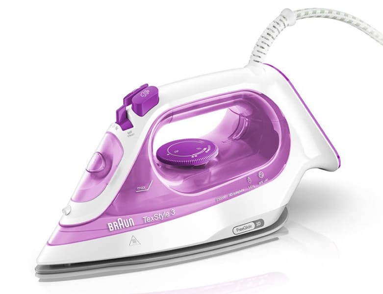 BRAUN HH - Bügeleisen 2300W 270ml FreeGlide 3D Keramik rosa-weiss