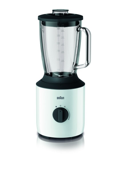 BRAUN HH - Standmixer 800W 1.5L Glasbeh. ThermoResist SmoothCr. ws-sw