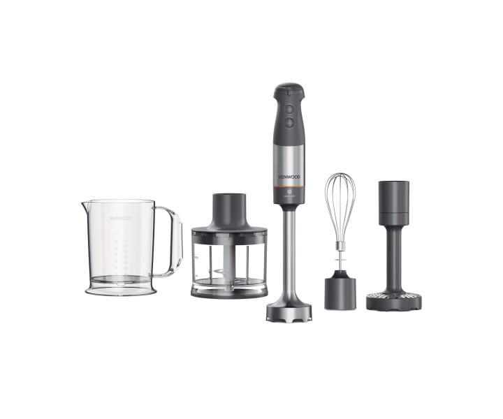 KENWOOD - Stabmixer 1000W stufenl Metallf. 0.5L Mixb. Schneeb Pürierst. Zerkl. gr-met