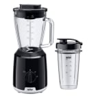 BRAUN HH - Standmixer 600W 1.5L Glasbeh. 2St. IceCr SmoothCr.1Becher sw