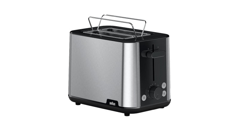 BRAUN HH - Toaster 2Schlitz 900W 8St. Auft. Aufw. sw
