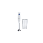 BRAUN HH - Stabmixer 450W Metallfuß Mixbecher weiss-blau