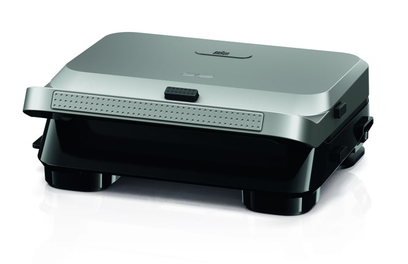 BRAUN HH - Plattengriller 800W Öl-Auffangbeh. antifhat Waffelpl si-sw