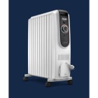 DELONGHI - Ölradiator 1100/1400/2500 10Rippen bis 75m³ ws-sw