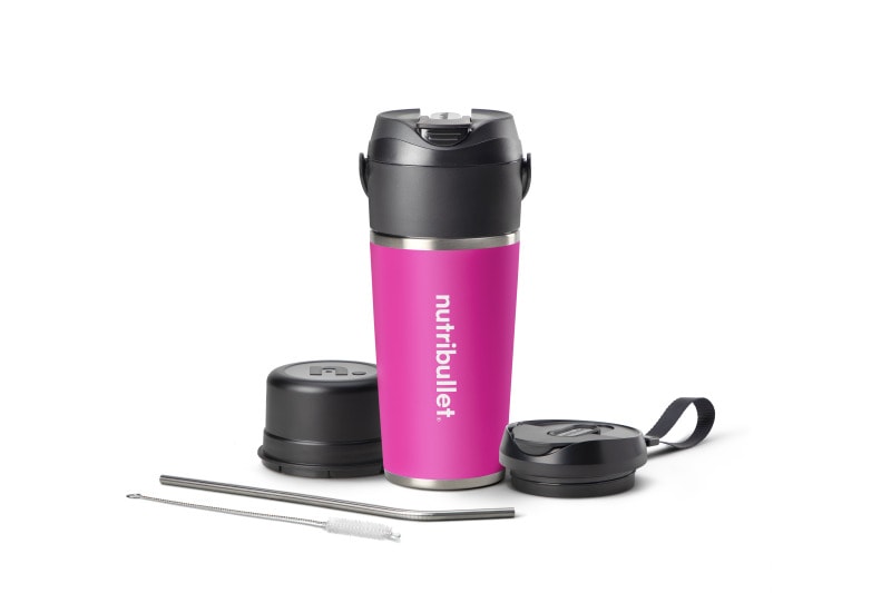NUTRIBULLET - Smoothie Maker 2GO Akku 0.590L Mixbecher USB-C pink-sw