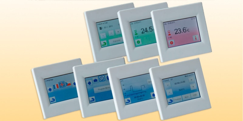VITALHEIZUNG - Display-Kombi-Thermostat für 2 Fühlerkreise(080403)