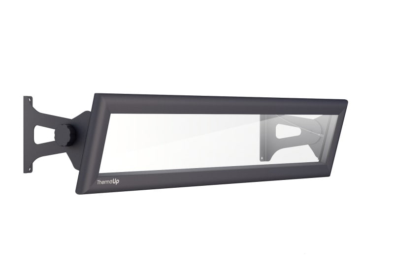 VITALHEIZUNG - Glasheizgerät 700W 230V b.15m² 830x186x25mm sw