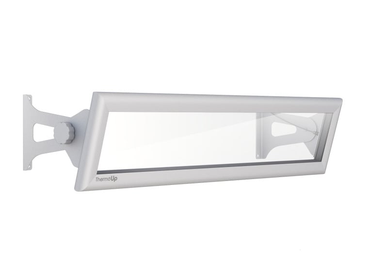 VITALHEIZUNG - Glasheizgerät 700W 230V b.15m² 830x186x25mm si