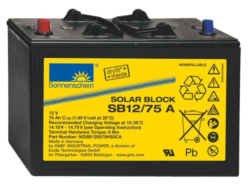SONNENSCHEIN - Sonnenschein SB 12/75 A Solar Batterie