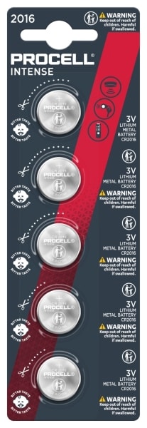 PROCELL - Knopfzelle Procell Industr. Lith. 3V 2016 1Bli=5Stk
