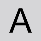 RZB - Buchstabe ''A'',60mm