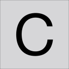 RZB - Buchstabe ''C'',200mm