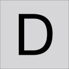 RZB - Buchstabe ''D'',100mm