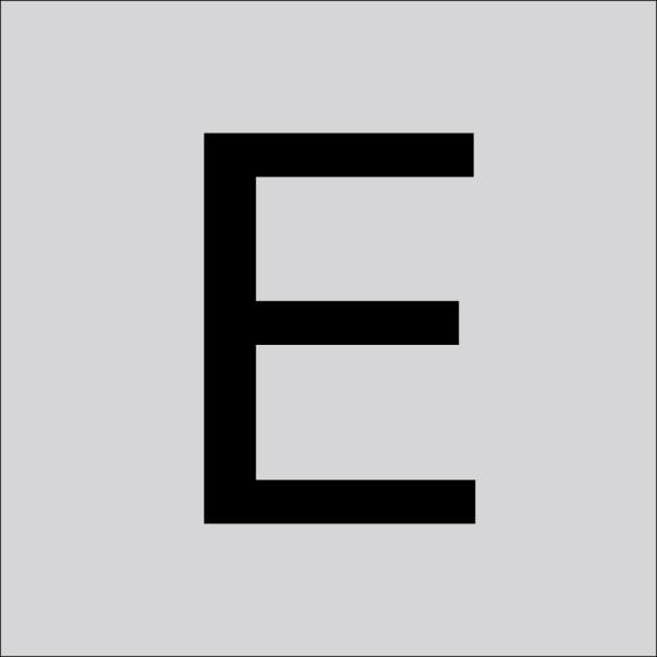 RZB - Buchstabe ''E'',120mm