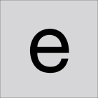RZB - Buchstabe ''e'',60mm