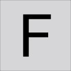 RZB - Buchstabe ''F'',100mm