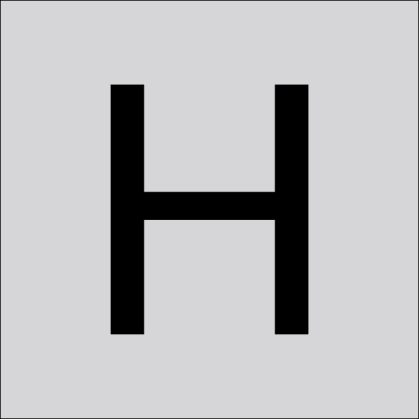 RZB - Buchstabe ''H'',100mm
