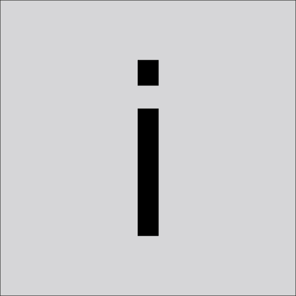 RZB - Buchstabe ''i'',40mm
