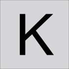 RZB - Buchstabe ''K'',100mm