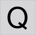 RZB - Buchstabe ''Q'',100mm