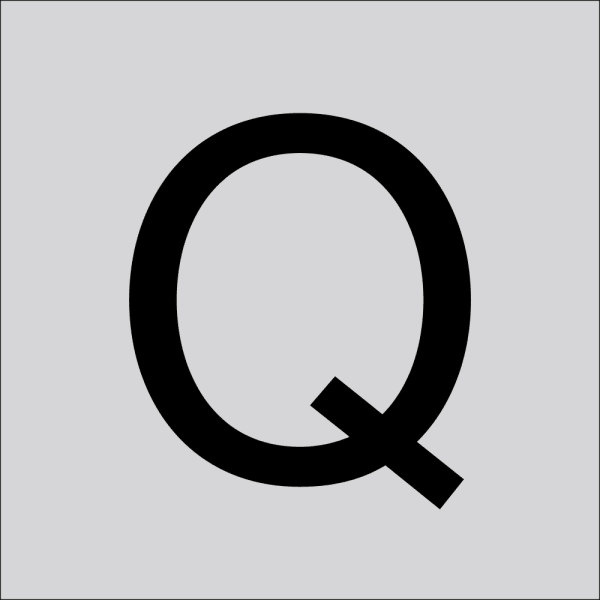 RZB - Buchstabe ''Q'',60mm