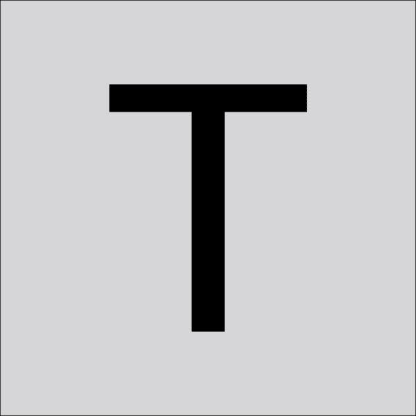 RZB - Buchstabe ''T'',60mm