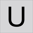 RZB - Buchstabe ''U'',100mm