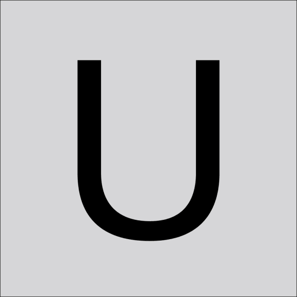 RZB - Buchstabe ''U'',60mm