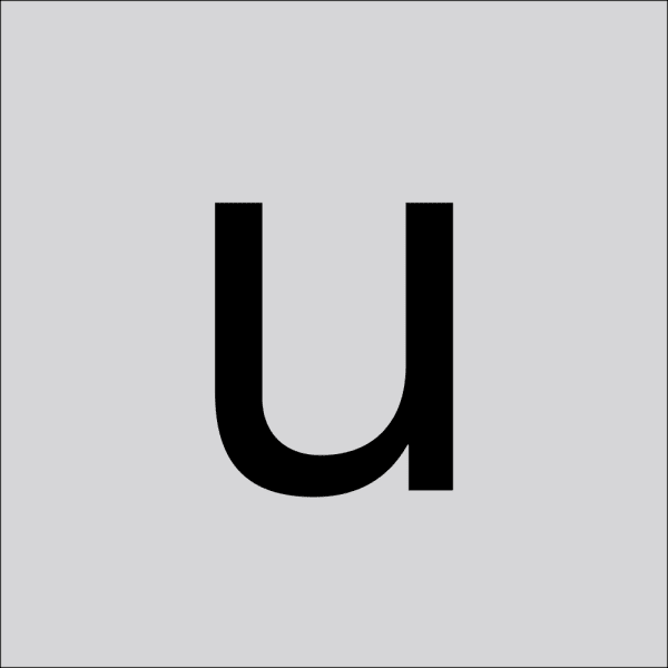 RZB - Buchstabe ''u'',60mm