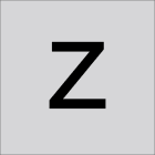 RZB - Buchstabe ''z'',100mm