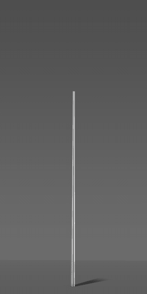 RZB - Leuchtenmast D156,H8000,d76,Eingrab