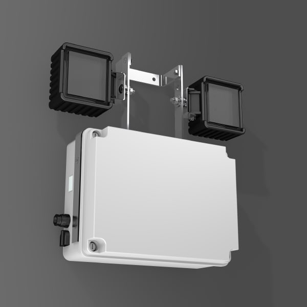 RZB - NL-Str.LED/2x18W 395x470x128,Stest,B3h