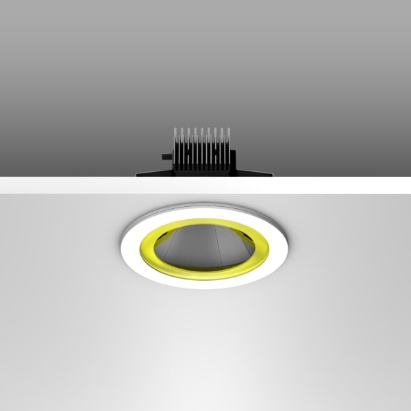 RZB - Abdeckring D246,H14,m.Ring gelb