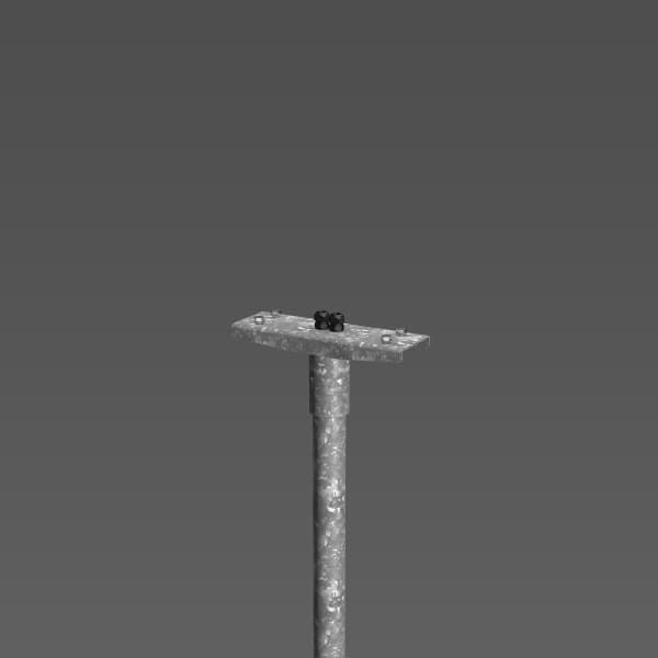 RZB - Mastaufsatz L346,f.Zopf d60mm,2-seitig